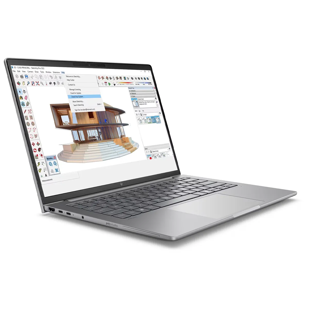 لپ تاپ استوک 14 اینچی اچ پی مدل HP ZBook 8 G1i Core Ultra 7 255H 16GB 512SSD 2K