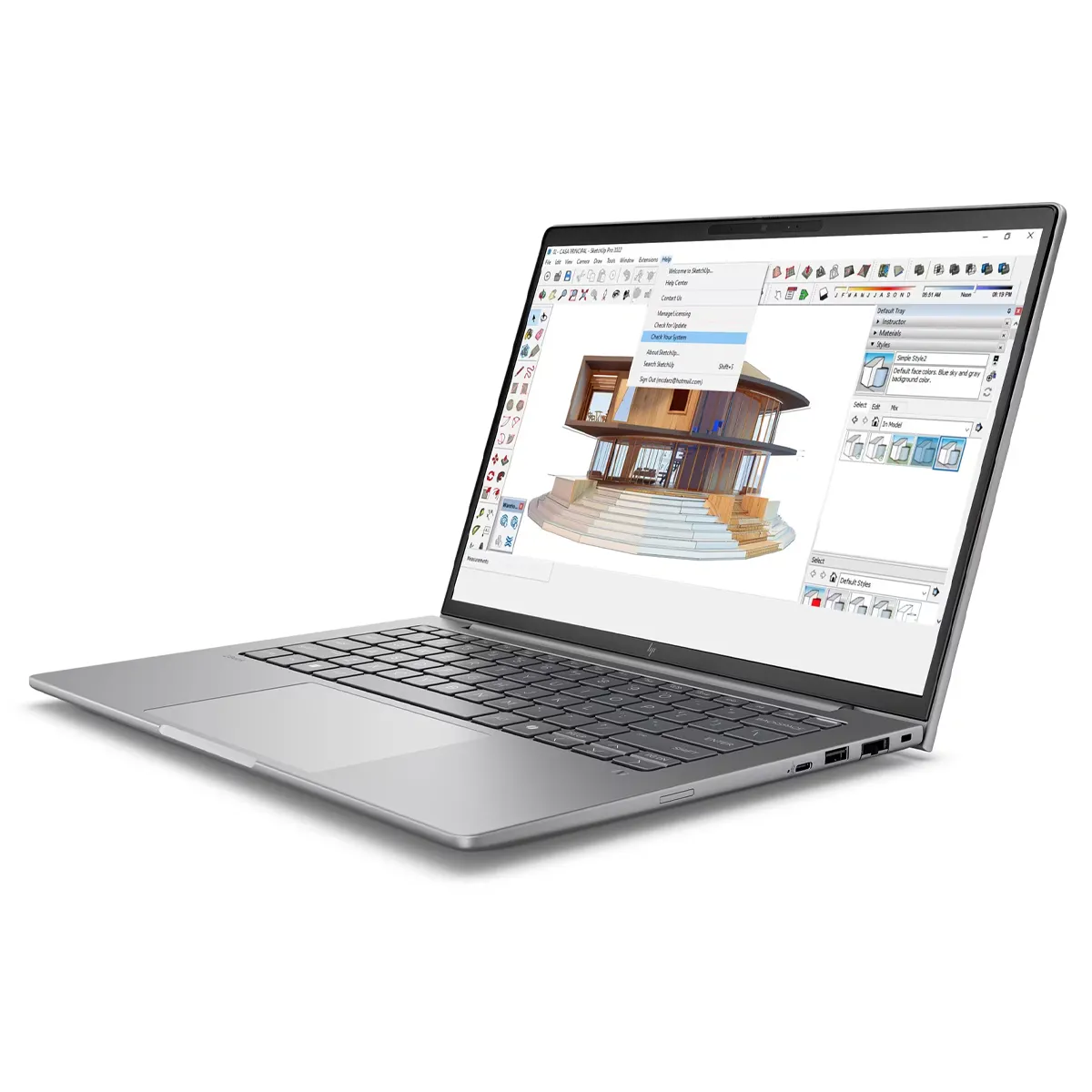 لپ تاپ استوک 14 اینچی اچ پی مدل HP ZBook 8 G1i Core Ultra 7 255H 16GB 512SSD 2K