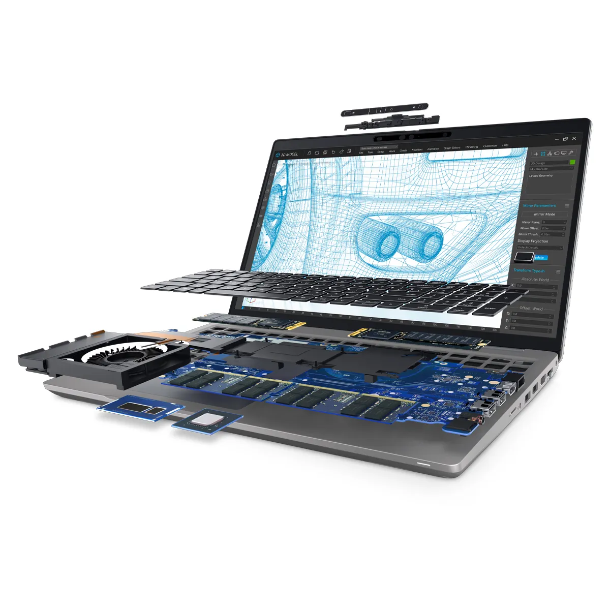 لپ تاپ استوک گرافیک دار 15.6 اینچی دل مدل Dell Precision 3561 Core i5 11500H 32GB 512SSD T600 4GB