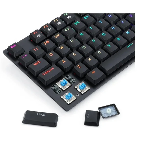 کیبورد استوک گیمینگ ردراگون مدل Redragon APS TKL